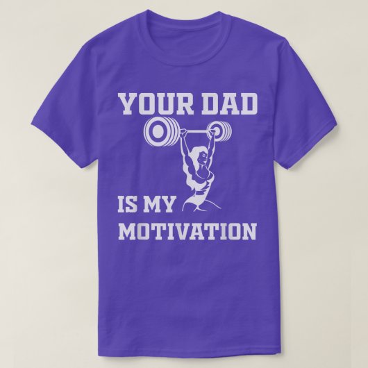 Je vader is mijn cardio-motivatie om lijst Hot Da  T-shirt (Design voorkant)