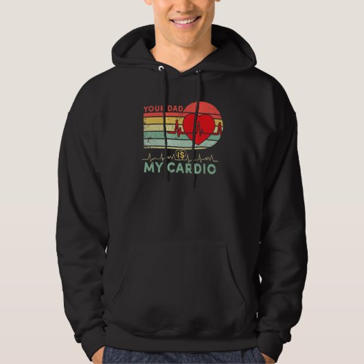 Je vader is mijn Cardio Retro  vader Sa Hoodie (Voorkant)