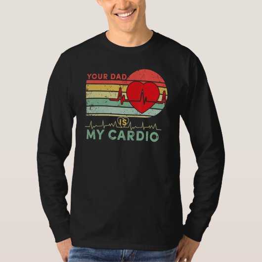Je vader is mijn Cardio Retro  vader Sa T-shirt (Voorkant)