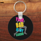 Je vader is mijn cardio sleutelhanger (Voorkant)