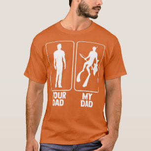 Je vader Mijn vader Diving Spearfisher Speardiver  T-shirt