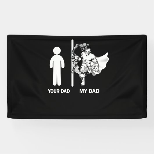 Je vader mijn vaders Dag 2022 Spandoek (Horizontaal)
