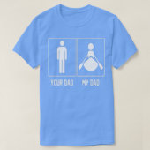 Je vader m'n vader Rowing Proud Vader Dag T T-shirt (Design voorkant)