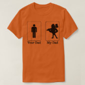 Je vader versus Mijn LoggerLumberjack Pap Klassiek T-shirt (Design voorkant)