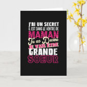 Je Vais Être Grande Soeur Kaart (Gele Bloem)