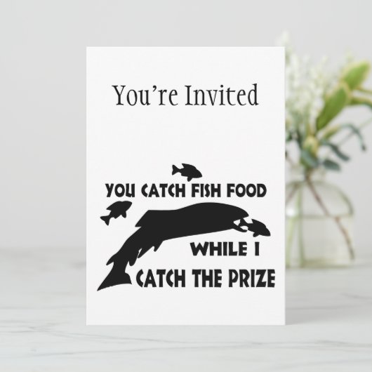 Je vangt visvoer kaart (Staand voorkant)