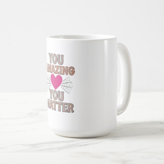 Je verbaast je dat je ertoe doet koffiemok (Voorkant rechts)