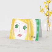 Je verblindt me kaart (Gele Bloem)