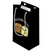 Je verdient Butter Funny Food Pun Dark BG Klein Cadeauzakje (Voorkant Gekanteld)