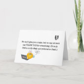 Je verdient een dutje. En een verhoging. Maar voor Bedankkaart (Voorkant)