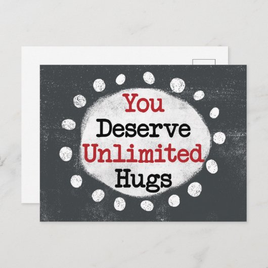 Je verdient een onbeperkt Briefkaart (Voorkant / Achterkant)