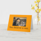 Je verdient een rustkaart kaart (Gele Bloem)