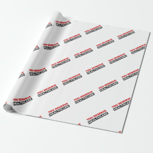Je verdient gezondheidszorg cadeaupapier