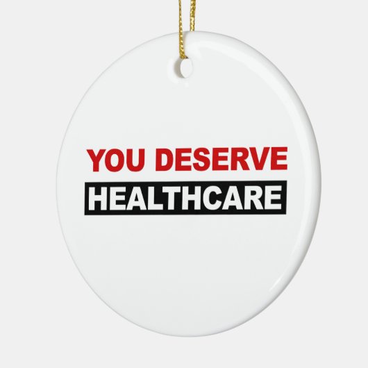 Je verdient gezondheidszorg keramisch ornament (Links)