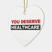 Je verdient gezondheidszorg keramisch ornament (Links)