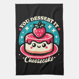 Je verdient het - Cheesecake Kawaii Theedoek