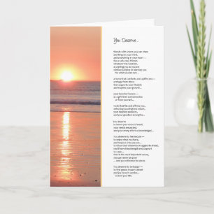 Je verdient...Inspirerend Kaart