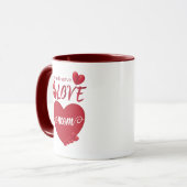 je verdient liefde moeder _ moederdag mok (Voorkant links)