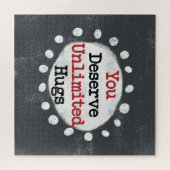 Je verdient onbeperkte knuffels puzzel legpuzzel (Horizontaal)