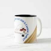 Je verdient vandaag een dikke koekje! tweekleurige koffiemok (Voorkant rechts)