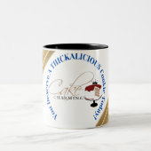 Je verdient vandaag een dikke koekje! tweekleurige koffiemok (Center)