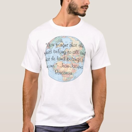 "Je vergeet dat de vruchten van de Europese politi T-shirt (Voorkant)