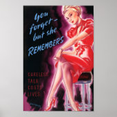 Je vergeet het maar ze herinnert zich poster (Voorkant)