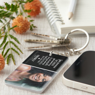 Je vergeet nooit een fotomonument sleutelhanger