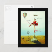 Je verhoogt me Inspirerend Ballerina Briefkaart (Voorkant / Achterkant)