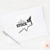 JE VERHOOGT MIJN KOERS RONDE STICKER (Envelop)