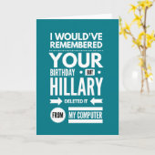 Je verjaardag herinneren kaart (Gele Bloem)