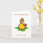 Je verjaardag is voorbij, en ik ben zo laat kaart (Gele Bloem)