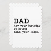 Je verjaardag kan beter zijn dan je grappen kaart (Voorkant / Achterkant)