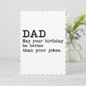 Je verjaardag kan beter zijn dan je grappen kaart (Staand voorkant)