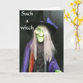 JE VERJAARDAG VERGETEN, ZO'N HEKS KAART (Gele Bloem)