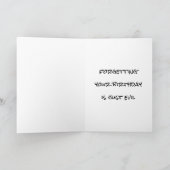 JE VERJAARDAG VERGETEN, ZO'N HEKS KAART (Binnen)