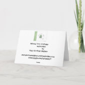 Je verjaardagskaart gemist kaart (Achterkant)