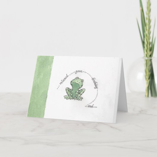 Je verjaardagskaart gemist kaart (Voorkant)