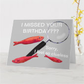 Je verjaardagskaart gemist kaart (Gele Bloem)