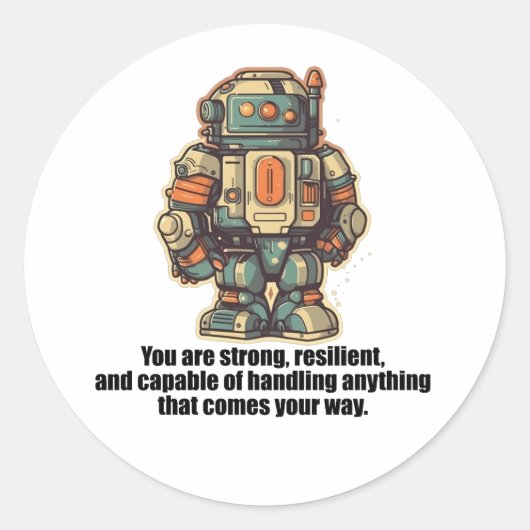 Je verleden definieert je toekomst niet. ronde sticker (Voorkant)