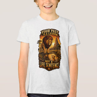 Je verleden is een les Motivatiequote voor kindere Tri-Blend Shirt