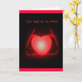 Je verlicht mijn hart kaart (Gele Bloem)