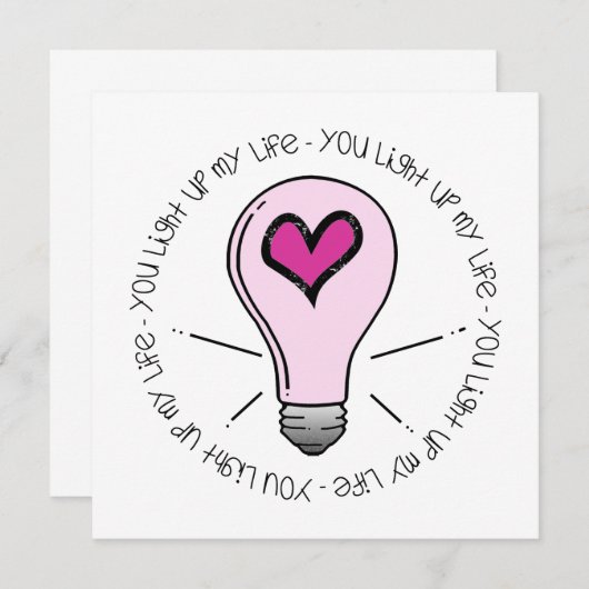 Je verlicht mijn leven (Voorkant / Achterkant)