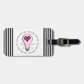 Je verlicht mijn leven bagagelabel (Voorkant horizontaal)