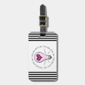 Je verlicht mijn leven bagagelabel (Voorkant verticaal)