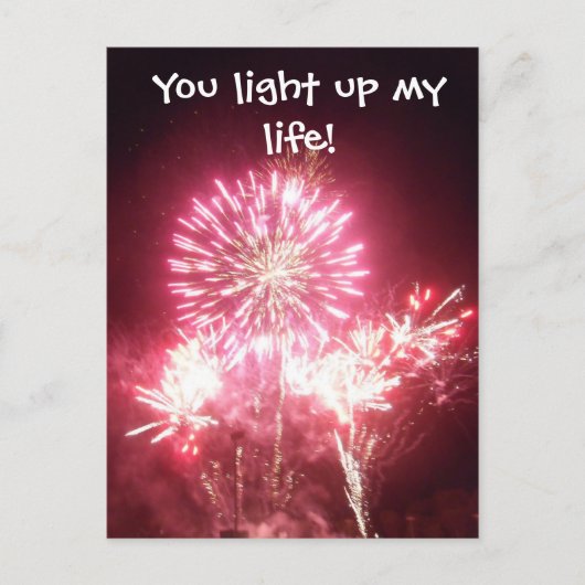 Je verlicht mijn leven! briefkaart (Voorkant)