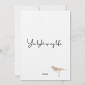 Je verlicht mijn leven feestdagenkaart (Achterkant)