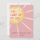 Je verlicht mijn leven grappige Valentijnsdag Feestdagenkaart (Voorkant)