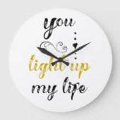  je verlicht mijn leven grote klok (Voorkant)