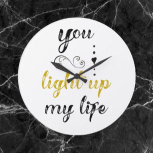  je verlicht mijn leven grote klok